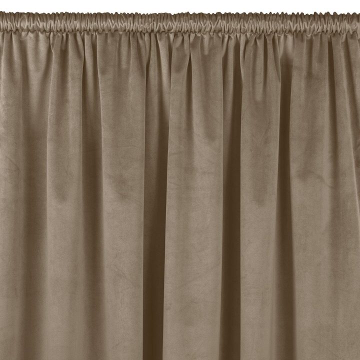 Užuolaidos aksominio audinio 135×270 cm smėlio spalvos