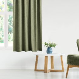 Užuolaidos iš čenilės 140×300 žalia