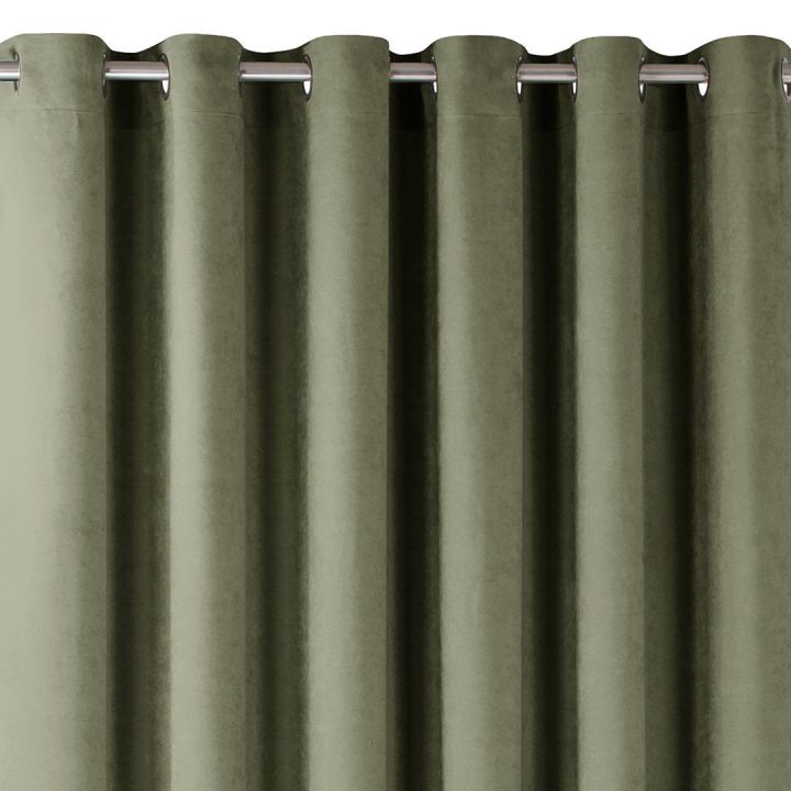 Užuolaidos iš čenilės 140×300 žalia