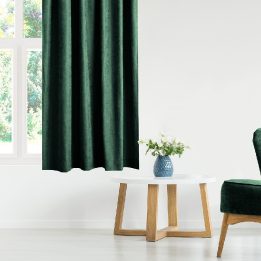 Užuolaidos 140×270 cm tamsiai žalia CHENILLE FLEX