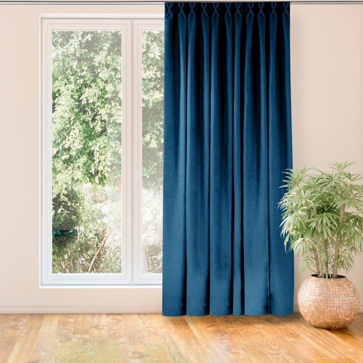 Užuolaidos 280×245 cm iš chenilės indigo CHENILLE FLEX
