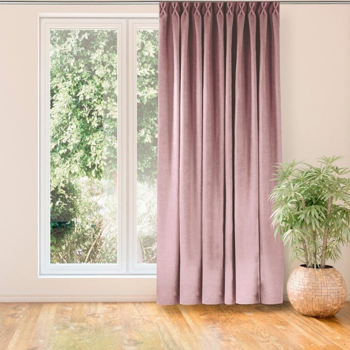 Užuolaidos 140×245 rožinės CHENILLE FLEX