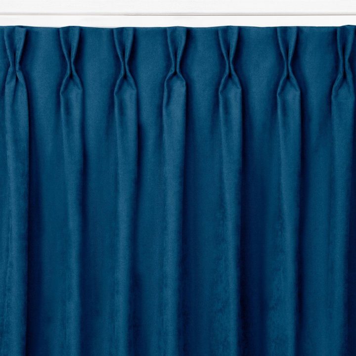 Užuolaida 140×300 cm tamsiai mėlyna CHENILLE FLEX