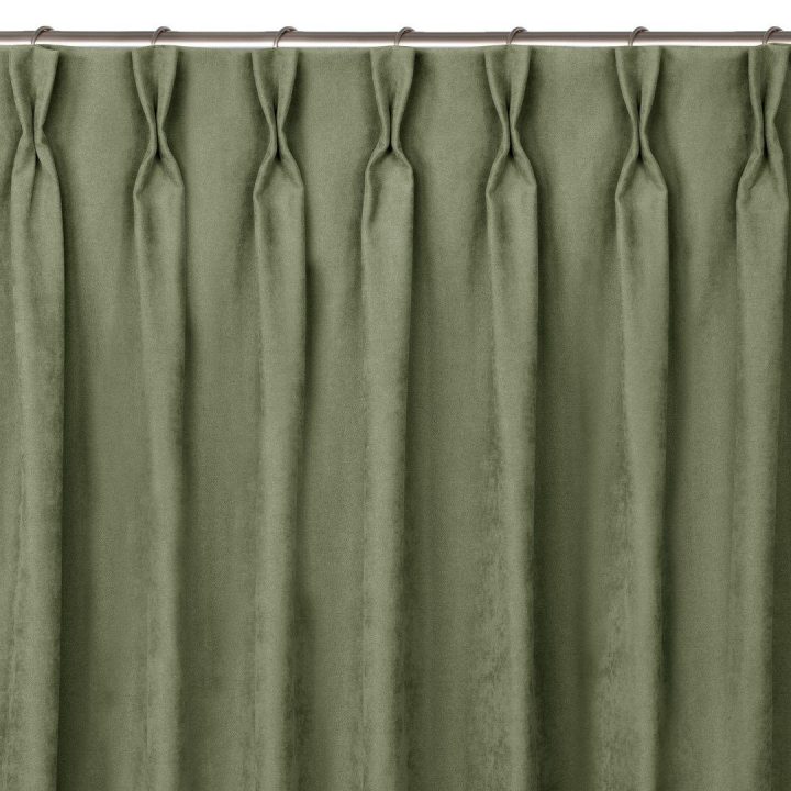 Užuolaidos iš chenille 140×300 cm žalia CHENILLE FLEX