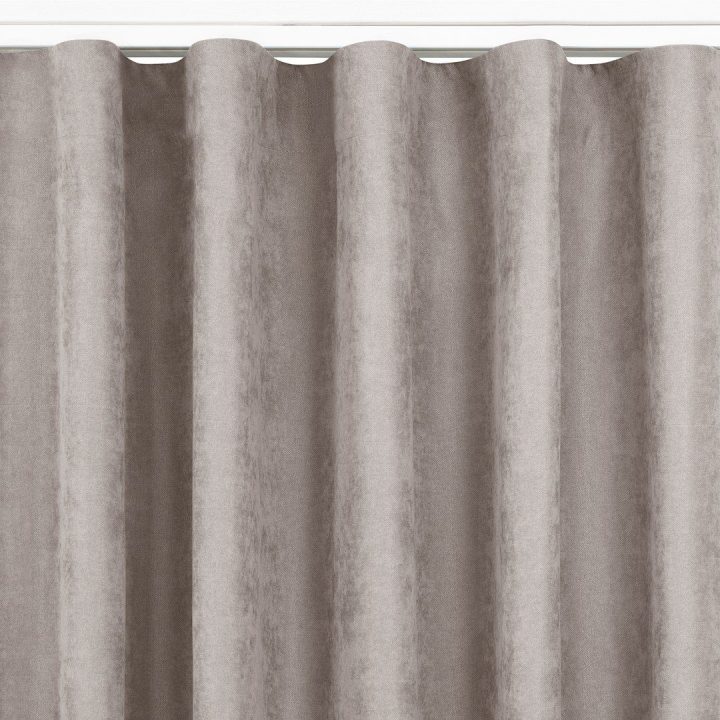 Užuolaidos minkštos pynimo tekstūros 140x270 cappuccino spalvos