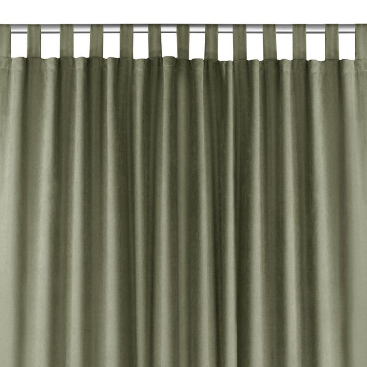 Užuolaidos iš chenille 140×175 cm žalia