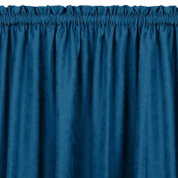 Užuolaidos chenille 280×245 tamsiai mėlynos