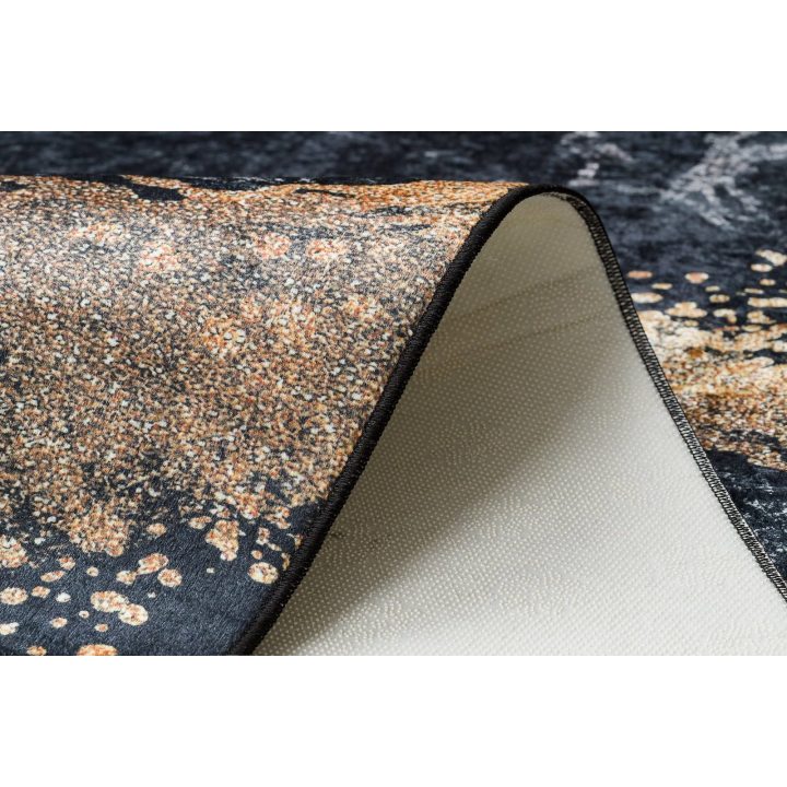 Kilimas juodas 120×170 cm iš poliesterio Mark Hakano