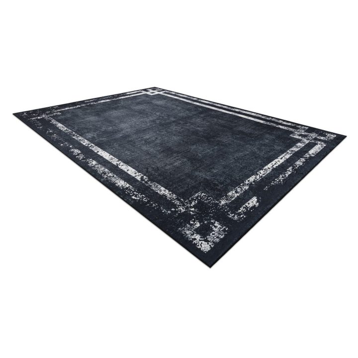 Kilimas 160×220 juodai baltas ARLEN
