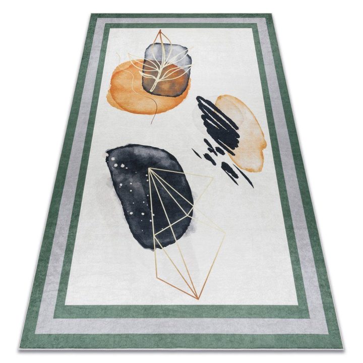 Kilimas 120×170 baltai žalias ARLEN