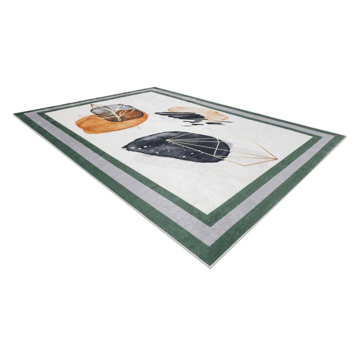 Kilimas 120×170 baltai žalias ARLEN