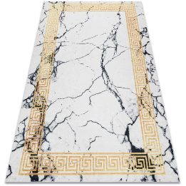 Kilimas 80×150 cm baltos ir auksinės spalvos ARLEN MARBLE4