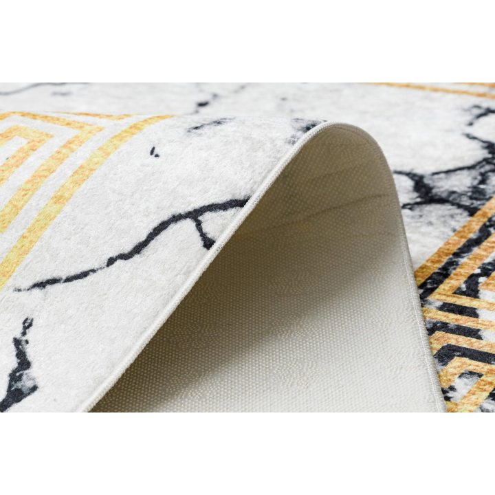 Kilimas 80×150 cm baltos ir auksinės spalvos ARLEN MARBLE4