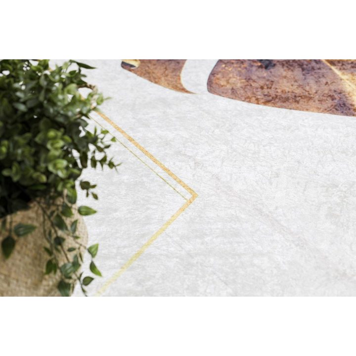 Kilimas 160×220 baltas su aukso akcentu Arlen