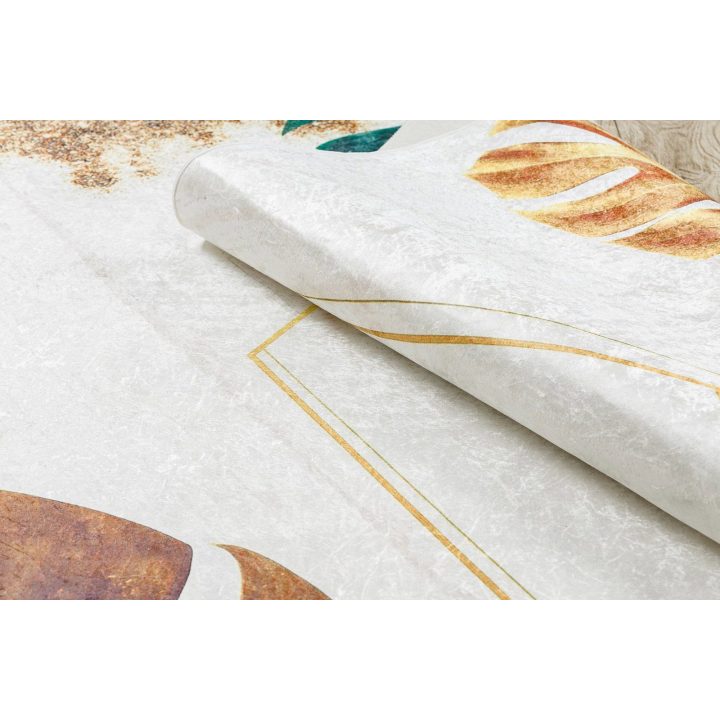 Kilimas 160×220 baltas su aukso akcentu Arlen