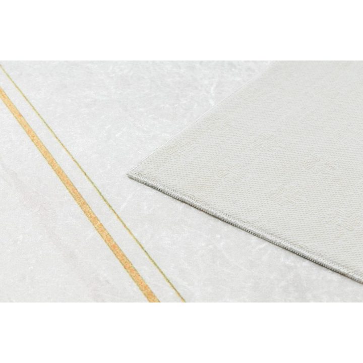 Kilimas 160×220 baltas su aukso akcentu Arlen