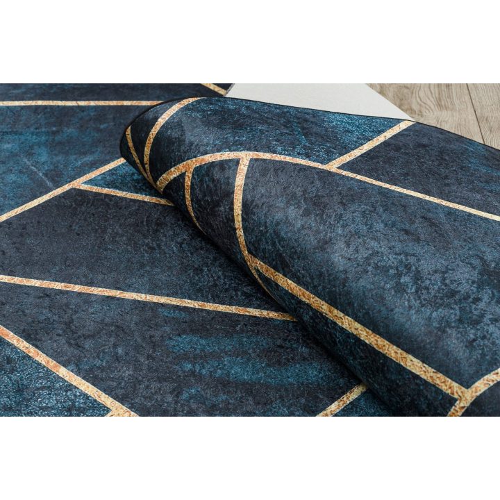 Kilimas 120×170 turkio ir auksinės spalvos ARLEN