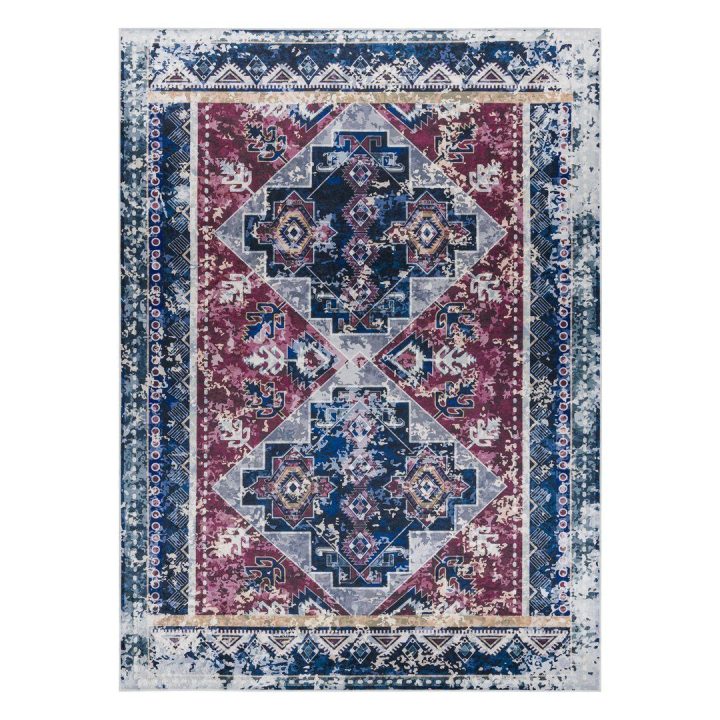 Kilimas 120×170 cm raudona ir mėlyna ARLEN