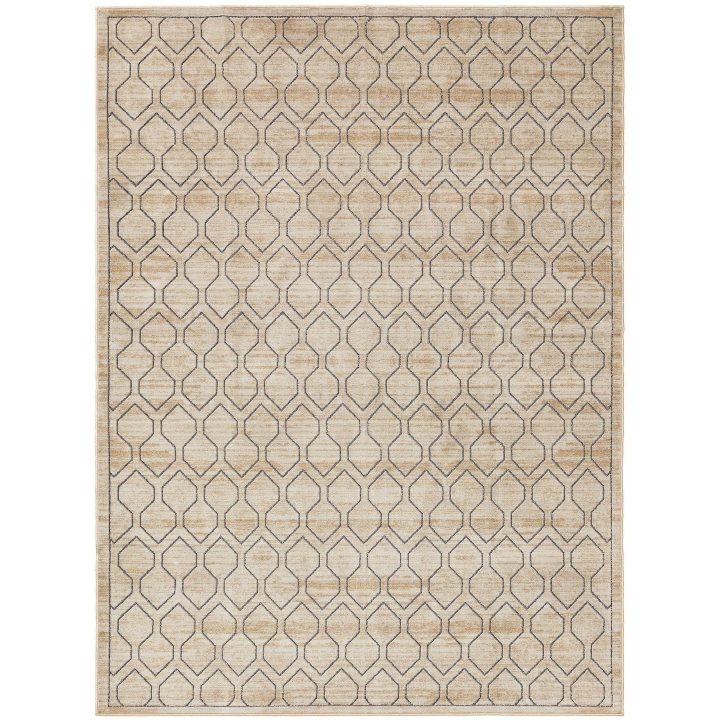 Kilimas 100×150 cm kreminės spalvos iš poliesterio Benuta