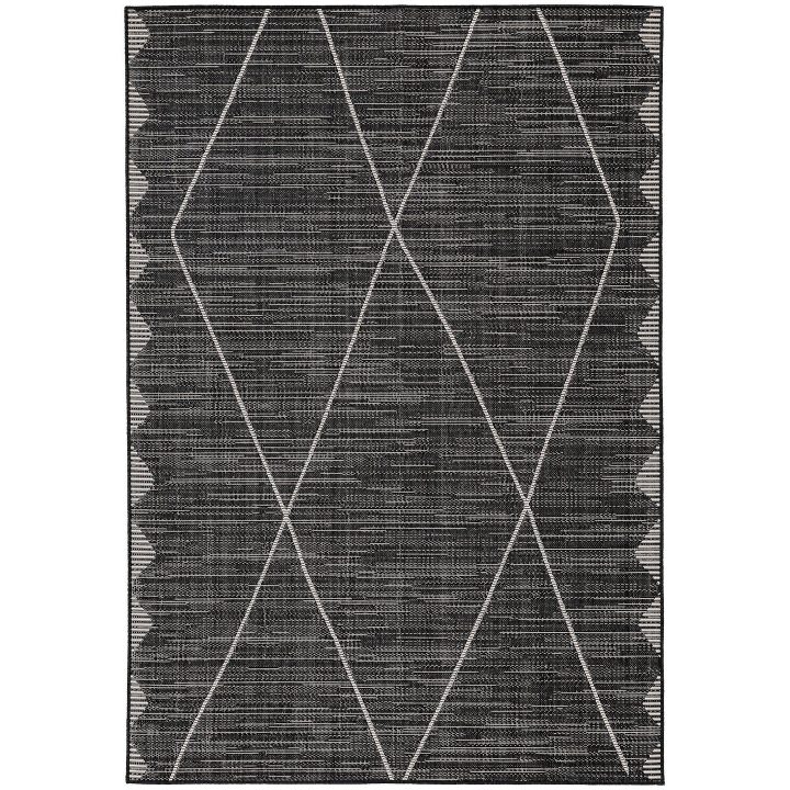 Kilimas juodas 60×110 iš sintetinių pluoštų benuta