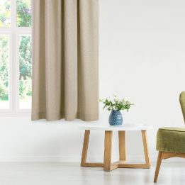 Užuolaidos 220×245 cm smėlio spalvos BRAID FLEX CARMENA