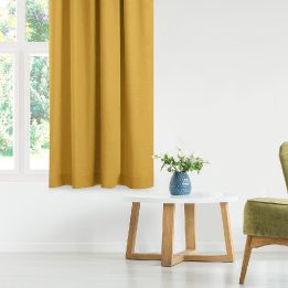 Užuolaida 220×270 cm garstyčių spalvos BRAID FLEX CARMENA