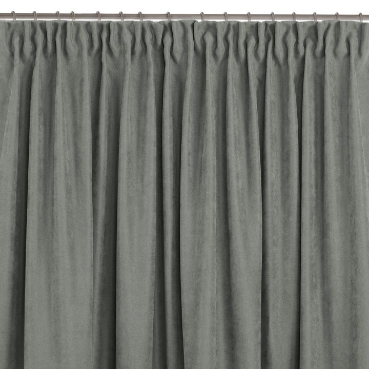 Užuolaidos 560×300 cm pilkos iš chenille
