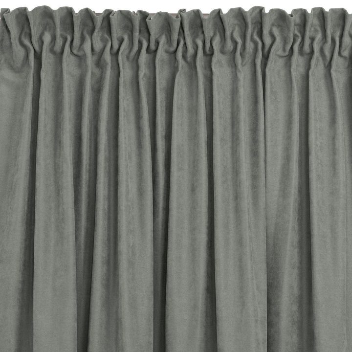 Užuolaidos iš čenilės 420×300 cm pilkos
