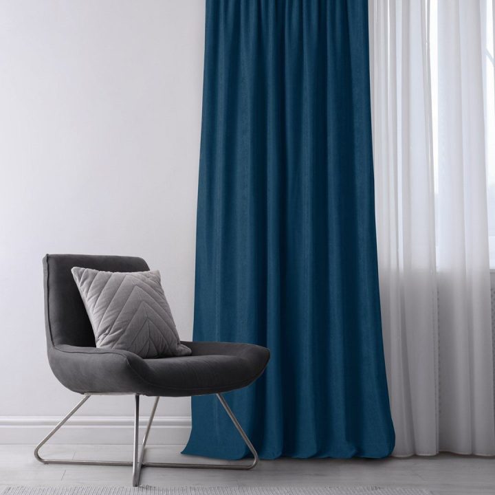 Užuolaidos iš šenilo 220×175 indigo G INDYGO
