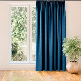 Užuolaidos chenille 420×270 cm indigo spalvos