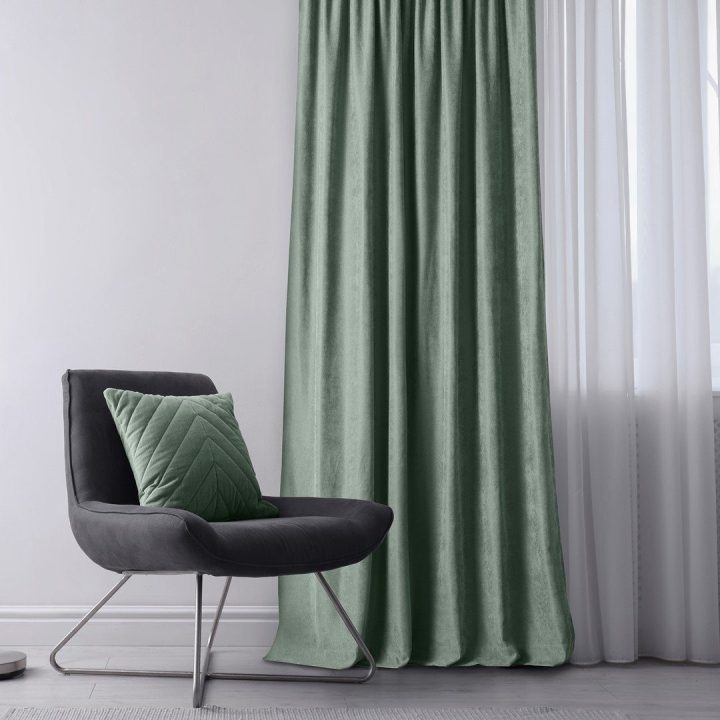 Užuolaidos chenille 220×270 mėtinės