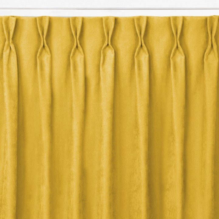 Užuolaidos 420×300 garstyčių spalvos Chenille Flex