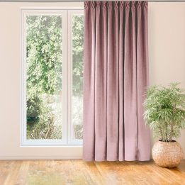 Užuolaidos rožinės 560×270 cm CHENILLE FLEX
