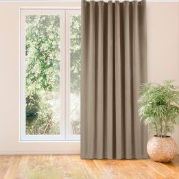 Užuolaidos aksominės 200×245 smėlio spalvos