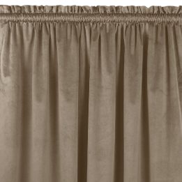 Užuolaidos 530×225 cm iš aksomo smėlio spalvos