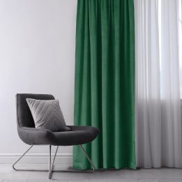 Užuolaidos 530×245 cm, tamsiai žalia VELVET