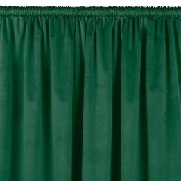 Užuolaidos 200×270 cm aksominės su tuneliu tamsiai žalia