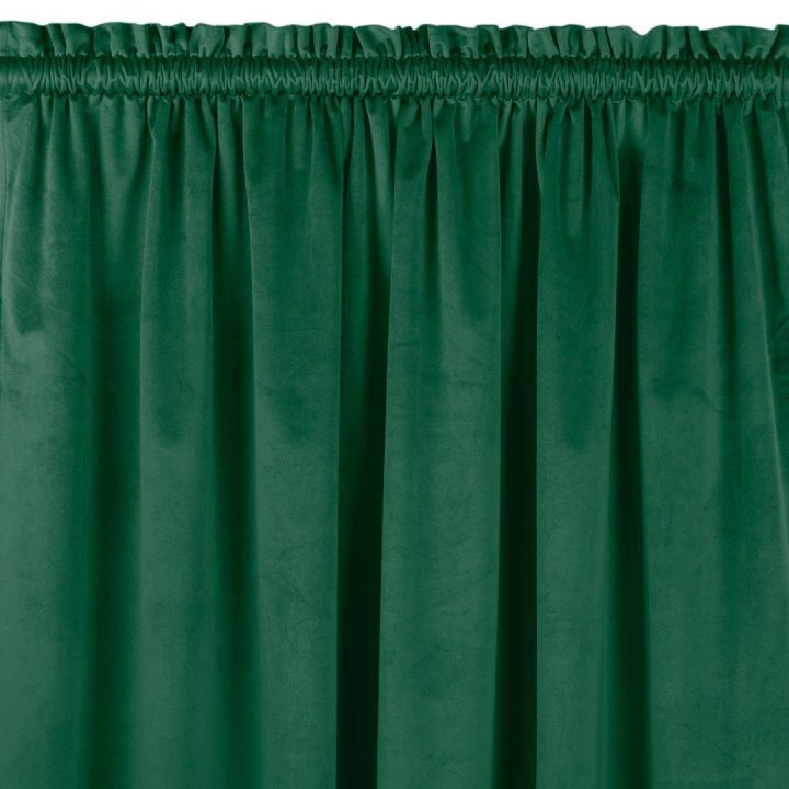 Užuolaidos 200 × 225 cm veliūro tamsiai žalia VELVET