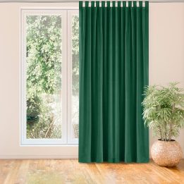 Užuolaidos 400×300 cm, tamsiai žalia VELVET TAB