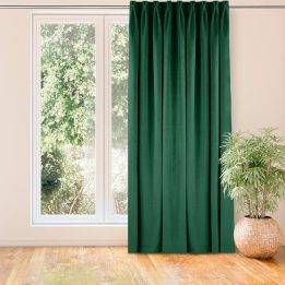 Užuolaidos Velvet Flex 200 × 245 cm tamsiai žalia