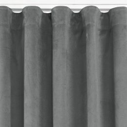 Užuolaidos aksomo W70 400×175 anglies spalvos