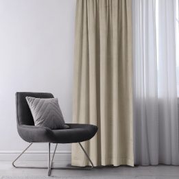 Užuolaidos 200 × 270 cm, kreminės spalvos VELVET FLEX
