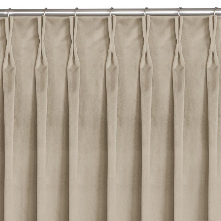 Užuolaidos 200 × 270 cm, kreminės spalvos VELVET FLEX