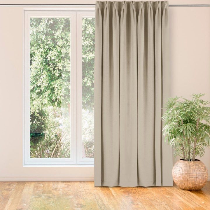 Užuolaidos 200 × 270 cm, kreminės spalvos VELVET FLEX