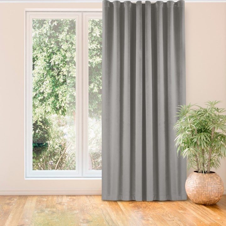 Užuolaidos Velvet Pleat W70 400×225, pilkos spalvos