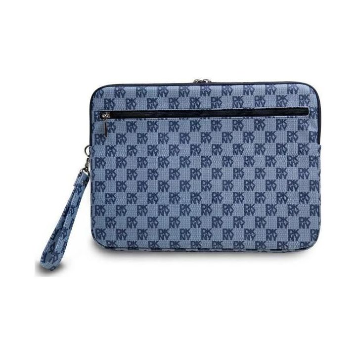 DKNY apvalkalas nešiojamam kompiuteriui Sleeve Checkered Pattern Printed Stripes 14 mėlynas