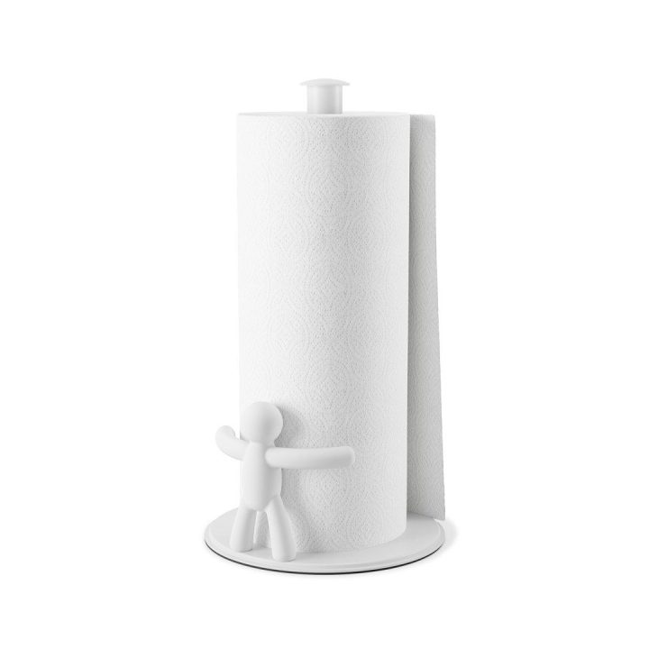 Popierinių rankšluosčių laikiklis 19 × 18 × 34, baltas HOLDER BUDDY