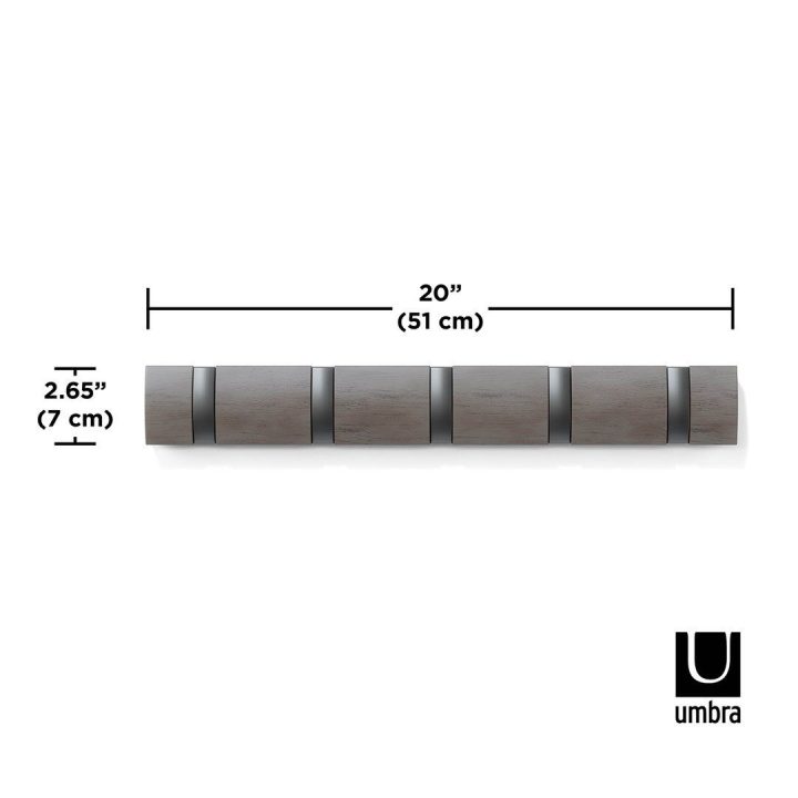 Kabliukas 51 × 6 × 3, pilkos spalvos FLIP 5