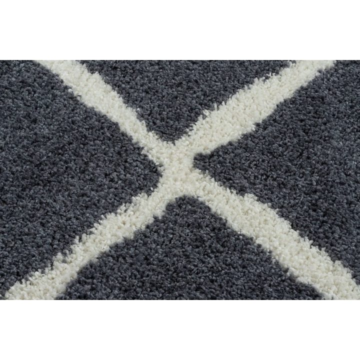 Kilimas 60 × 300 cm, pilkos spalvos WELBEN CROSS