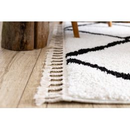 Kilimas 70 × 250 cm, baltos spalvos WELBEN